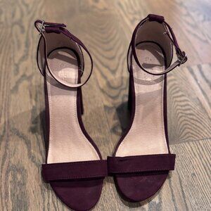 Burgundy 3.5inch heels